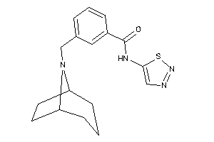 3-(8-azabicyclo[3.2.1]octan-8-ylmethyl)-N-(thiadiazol-5-yl)benzamide