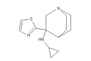 Cyclopropyl-(3-thiazol-2-ylquinuclidin-3-yl)amine