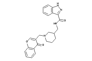 N-[[1-[(4-ketochromen-3-yl)methyl]-3-piperidyl]methyl]-1H-indazole-3-carboxamide