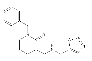 1-benzyl-3-[(thiadiazol-5-ylmethylamino)methyl]-2-piperidone