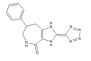 Image of 7-phenyl-2-(tetrazol-5-ylidene)-1,3,5,6,7,8-hexahydroimidazo[4,5-c]azepin-4-one