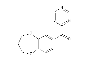 3,4-dihydro-2H-1,5-benzodioxepin-7-yl(4-pyrimidyl)methanone