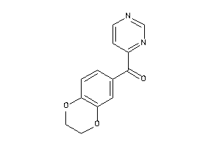 2,3-dihydro-1,4-benzodioxin-6-yl(4-pyrimidyl)methanone