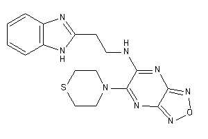 Image of 2-(1H-benzimidazol-2-yl)ethyl-(5-thiomorpholinofurazano[3,4-b]pyrazin-6-yl)amine