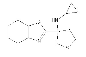 Cyclopropyl-[3-(4,5,6,7-tetrahydro-1,3-benzothiazol-2-yl)tetrahydrothiophen-3-yl]amine