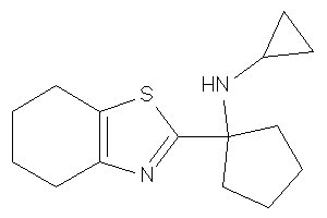 Cyclopropyl-[1-(4,5,6,7-tetrahydro-1,3-benzothiazol-2-yl)cyclopentyl]amine