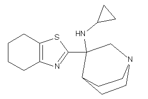 Cyclopropyl-[3-(4,5,6,7-tetrahydro-1,3-benzothiazol-2-yl)quinuclidin-3-yl]amine