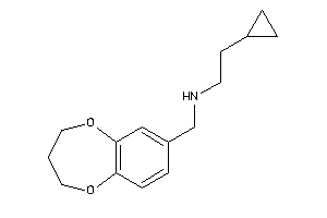 2-cyclopropylethyl(3,4-dihydro-2H-1,5-benzodioxepin-7-ylmethyl)amine