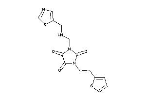 1-[(thiazol-5-ylmethylamino)methyl]-3-[2-(2-thienyl)ethyl]imidazolidine-2,4,5-trione