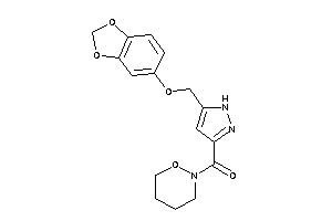 [5-(1,3-benzodioxol-5-yloxymethyl)-1H-pyrazol-3-yl]-(oxazinan-2-yl)methanone