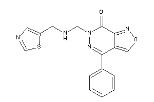 4-phenyl-6-[(thiazol-5-ylmethylamino)methyl]isoxazolo[3,4-d]pyridazin-7-one