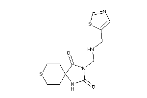 Image of 3-[(thiazol-5-ylmethylamino)methyl]-8-thia-1,3-diazaspiro[4.5]decane-2,4-quinone