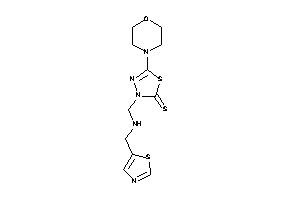 5-morpholino-3-[(thiazol-5-ylmethylamino)methyl]-1,3,4-thiadiazole-2-thione