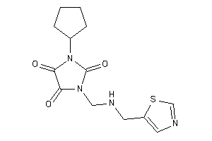 1-cyclopentyl-3-[(thiazol-5-ylmethylamino)methyl]imidazolidine-2,4,5-trione