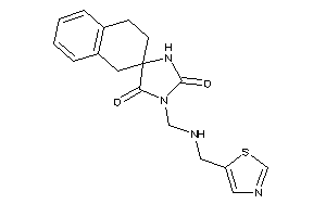 3-[(thiazol-5-ylmethylamino)methyl]spiro[imidazolidine-5,2'-tetralin]-2,4-quinone