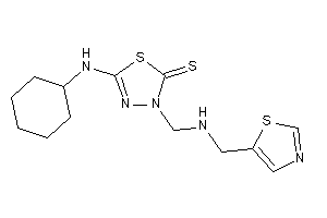 5-(cyclohexylamino)-3-[(thiazol-5-ylmethylamino)methyl]-1,3,4-thiadiazole-2-thione