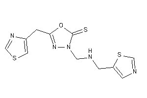 Image of 5-(thiazol-4-ylmethyl)-3-[(thiazol-5-ylmethylamino)methyl]-1,3,4-oxadiazole-2-thione
