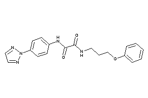 N-(3-phenoxypropyl)-N'-[4-(triazol-2-yl)phenyl]oxamide