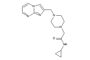 N-cyclopropyl-2-[4-(imidazo[1,2-a]pyrimidin-2-ylmethyl)piperazino]acetamide