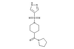 [1-(1H-pyrazol-4-ylsulfonyl)-4-piperidyl]-pyrrolidino-methanone