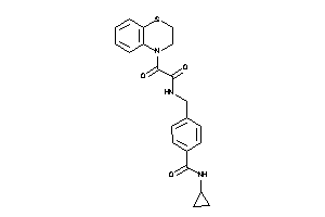 N-cyclopropyl-4-[[[2-(2,3-dihydro-1,4-benzothiazin-4-yl)-2-keto-acetyl]amino]methyl]benzamide