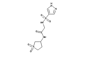 Image of N-(1,1-diketothiolan-3-yl)-2-(1H-pyrazol-4-ylsulfonylamino)acetamide