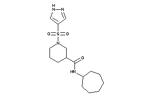 Image of N-cycloheptyl-1-(1H-pyrazol-4-ylsulfonyl)nipecotamide