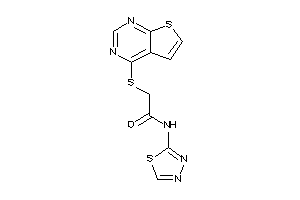 N-(1,3,4-thiadiazol-2-yl)-2-(thieno[2,3-d]pyrimidin-4-ylthio)acetamide