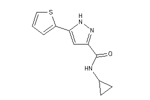 N-cyclopropyl-5-(2-thienyl)-1H-pyrazole-3-carboxamide