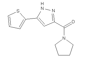 Pyrrolidino-[5-(2-thienyl)-1H-pyrazol-3-yl]methanone