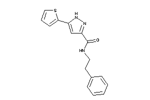 N-phenethyl-5-(2-thienyl)-1H-pyrazole-3-carboxamide