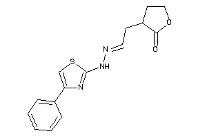 3-[2-[(4-phenylthiazol-2-yl)hydrazono]ethyl]tetrahydrofuran-2-one