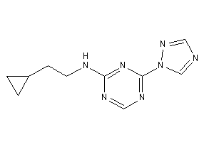 2-cyclopropylethyl-[4-(1,2,4-triazol-1-yl)-s-triazin-2-yl]amine