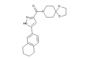 1,4-dioxa-8-azaspiro[4.5]decan-8-yl-(5-tetralin-6-yl-1H-pyrazol-3-yl)methanone