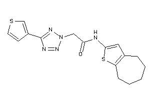 N-(5,6,7,8-tetrahydro-4H-cyclohepta[b]thiophen-2-yl)-2-[5-(3-thienyl)tetrazol-2-yl]acetamide