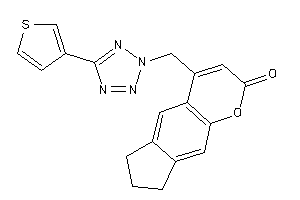Image of 4-[[5-(3-thienyl)tetrazol-2-yl]methyl]-7,8-dihydro-6H-cyclopenta[g]chromen-2-one