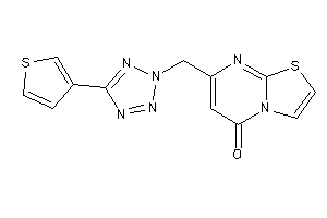 Image of 7-[[5-(3-thienyl)tetrazol-2-yl]methyl]thiazolo[3,2-a]pyrimidin-5-one