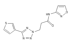 N-isoxazol-3-yl-3-[5-(3-thienyl)tetrazol-2-yl]propionamide