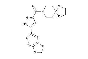 [5-(1,3-benzodioxol-5-yl)-1H-pyrazol-3-yl]-(1,4-dioxa-8-azaspiro[4.5]decan-8-yl)methanone