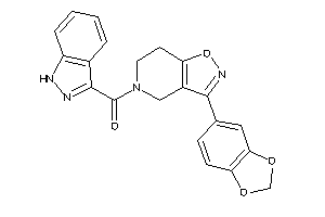 [3-(1,3-benzodioxol-5-yl)-6,7-dihydro-4H-isoxazolo[4,5-c]pyridin-5-yl]-(1H-indazol-3-yl)methanone