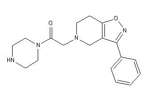 Image of 2-(3-phenyl-6,7-dihydro-4H-isoxazolo[4,5-c]pyridin-5-yl)-1-piperazino-ethanone