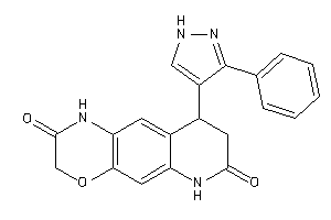 9-(3-phenyl-1H-pyrazol-4-yl)-1,6,8,9-tetrahydropyrido[3,2-g][1,4]benzoxazine-2,7-quinone