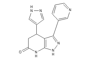 4-(1H-pyrazol-4-yl)-3-(3-pyridyl)-1,4,5,7-tetrahydropyrazolo[3,4-b]pyridin-6-one