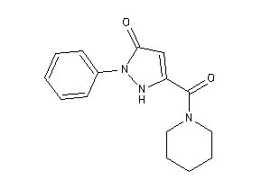 Image of 2-phenyl-5-(piperidine-1-carbonyl)-3-pyrazolin-3-one
