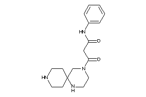 3-keto-N-phenyl-3-(1,4,9-triazaspiro[5.5]undecan-4-yl)propionamide