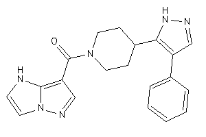 Image of [4-(4-phenyl-1H-pyrazol-5-yl)piperidino]-(1H-pyrazolo[1,5-a]imidazol-7-yl)methanone