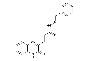 3-(3-keto-4H-quinoxalin-2-yl)-N-(4-pyridylmethyleneamino)propionamide