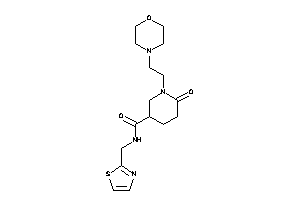 6-keto-1-(2-morpholinoethyl)-N-(thiazol-2-ylmethyl)nipecotamide