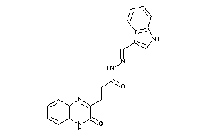 N-(1H-indol-3-ylmethyleneamino)-3-(3-keto-4H-quinoxalin-2-yl)propionamide