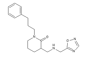 3-[(1,2,4-oxadiazol-5-ylmethylamino)methyl]-1-(3-phenylpropyl)-2-piperidone